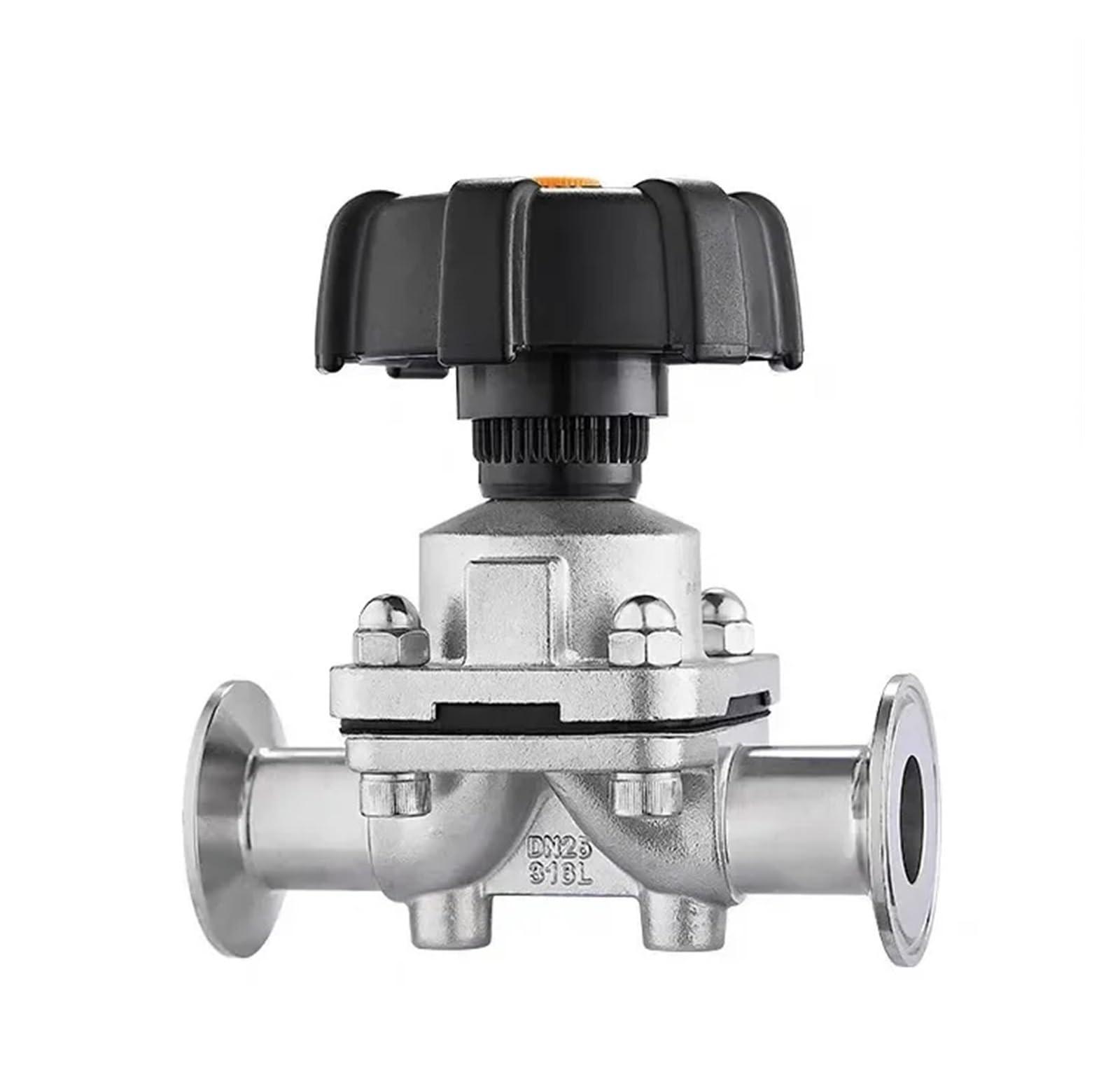 Stainless Steel 316L Tri-Clamp OD 50.5mm Quick Install Diaphragm Valve