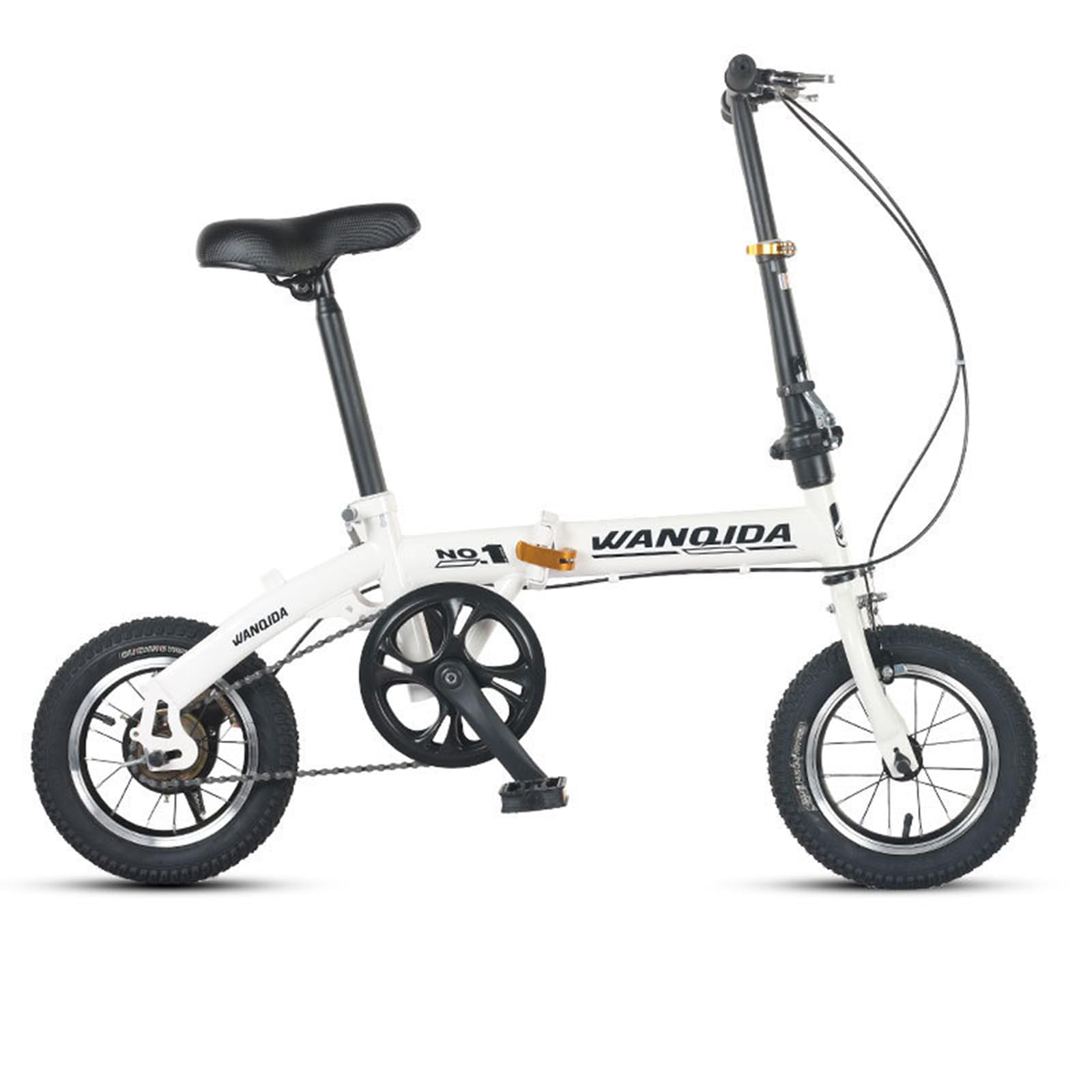 折りたたみミニ自転車 12インチ(ホワイト） Amazon | 折りたたみ自転車 12インチ 超小型 軽量 コンパクト ミニベロ