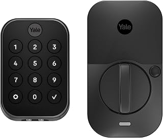 Yale Assure Lock 2 Keyless Deadbolt - Bluetooth Smart Lock with Touchscreen Keypad, Auto-Lock & DoorSense, Black Suede YRD430-BLE-BSP