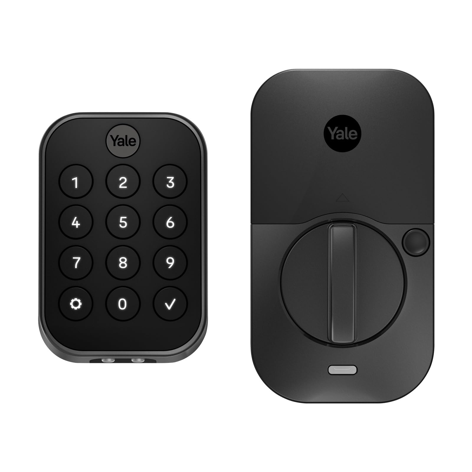 Security Home Assure Lock 2 Deadbolt, Black Suede Keyless Entry Door Lock with Digital Touchscreen Keypad and Bluetooth Connectivity (No Wi-Fi), YRD430-BLE-BSP