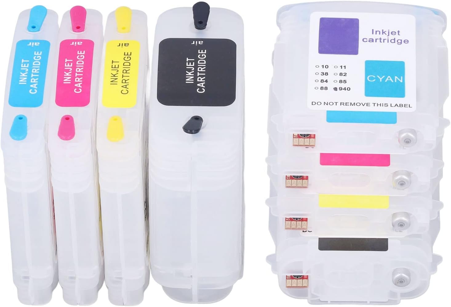 Amazon.co.jp Kaufpart 4個 インクカートリッジ インクジェットプリンター リフィルボックス 交換用 プリンター