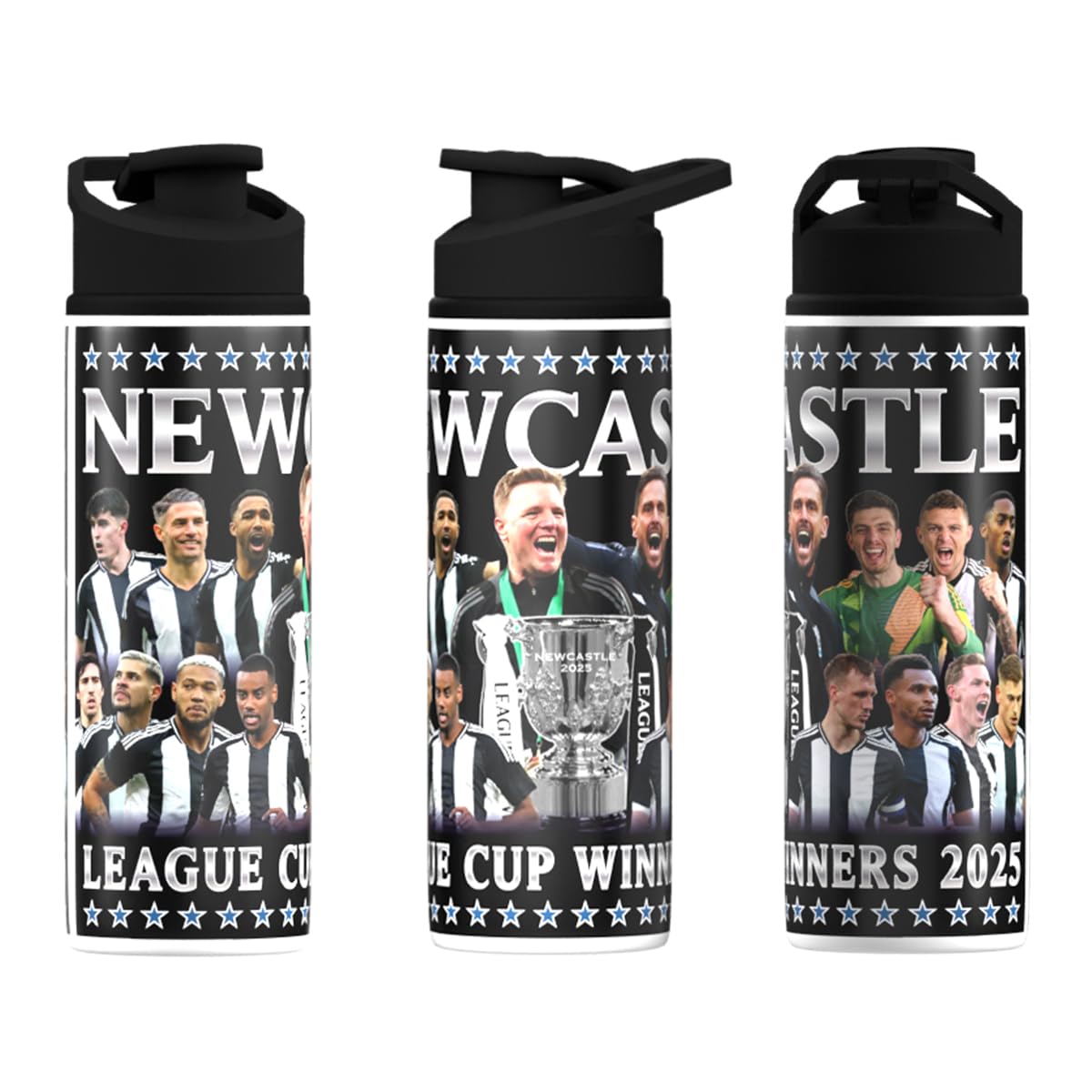 Partisan Newcastle League Cup Winners 2025 Big Mouth Water Bottle (600ml)
