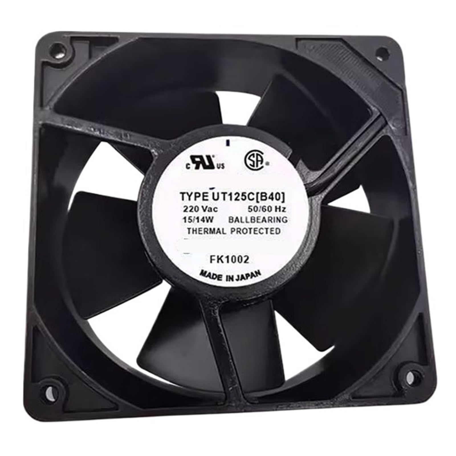 LZIKKGKI UT125C AC 200V 15/14W 12038 120 * 120 * 38mm 12cm COOLING FAN