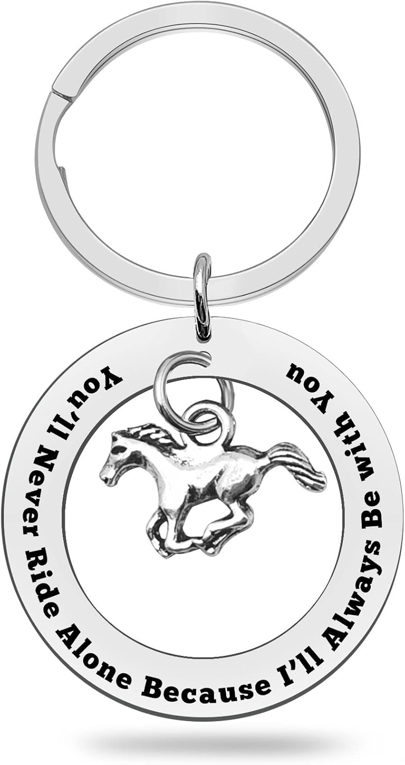 Heigebi Horse Memory Gift Memorial Keychain Gift For Horse Lovers Horse Memory Gift In Memory Of Horse Horse Keyring Loss Of Horse Sympathy Gift Horse Memory Keepsake Horse Memorial Keyring