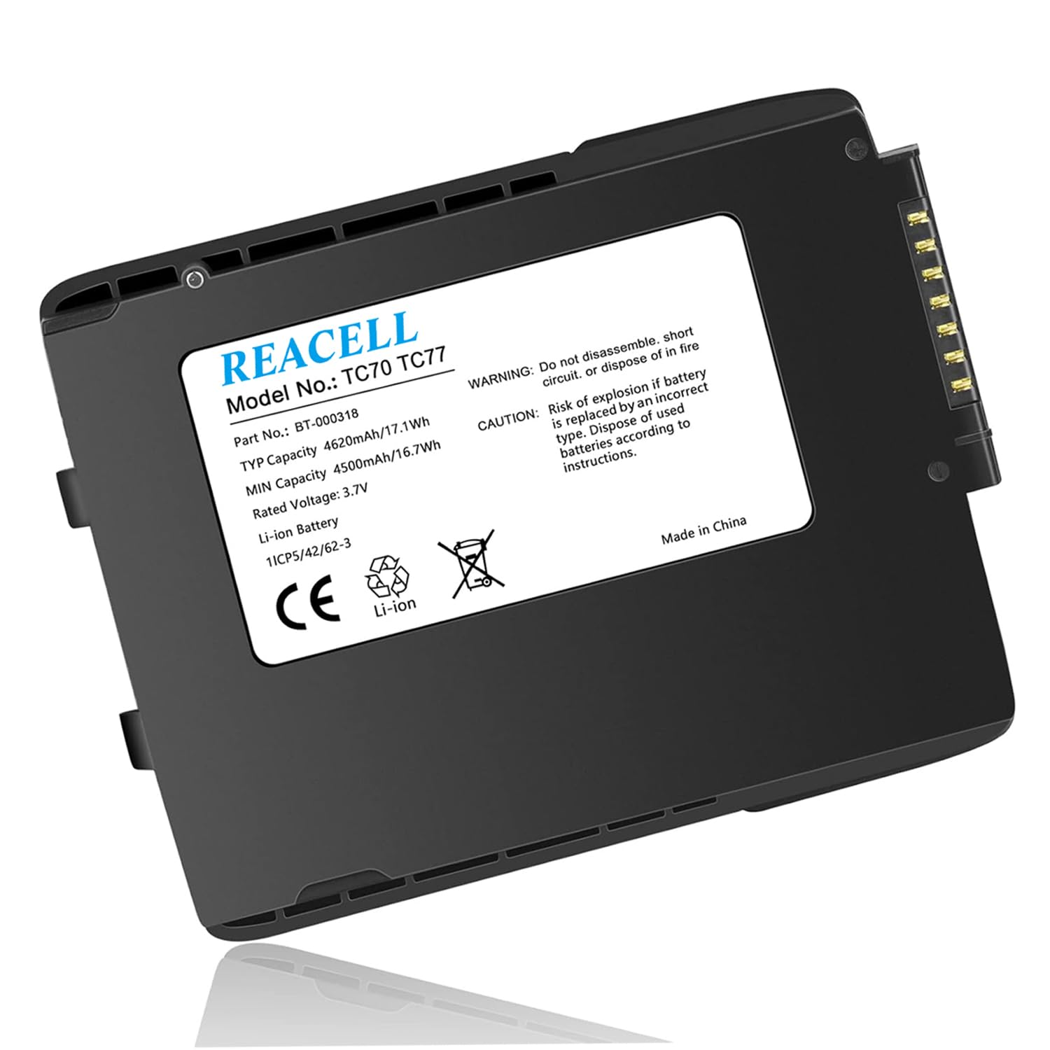 4620 MAh Barcode Scanner Akku - Ersatz Für TC55 TC70 TC75 Serie | BT-000318 Kompatibel