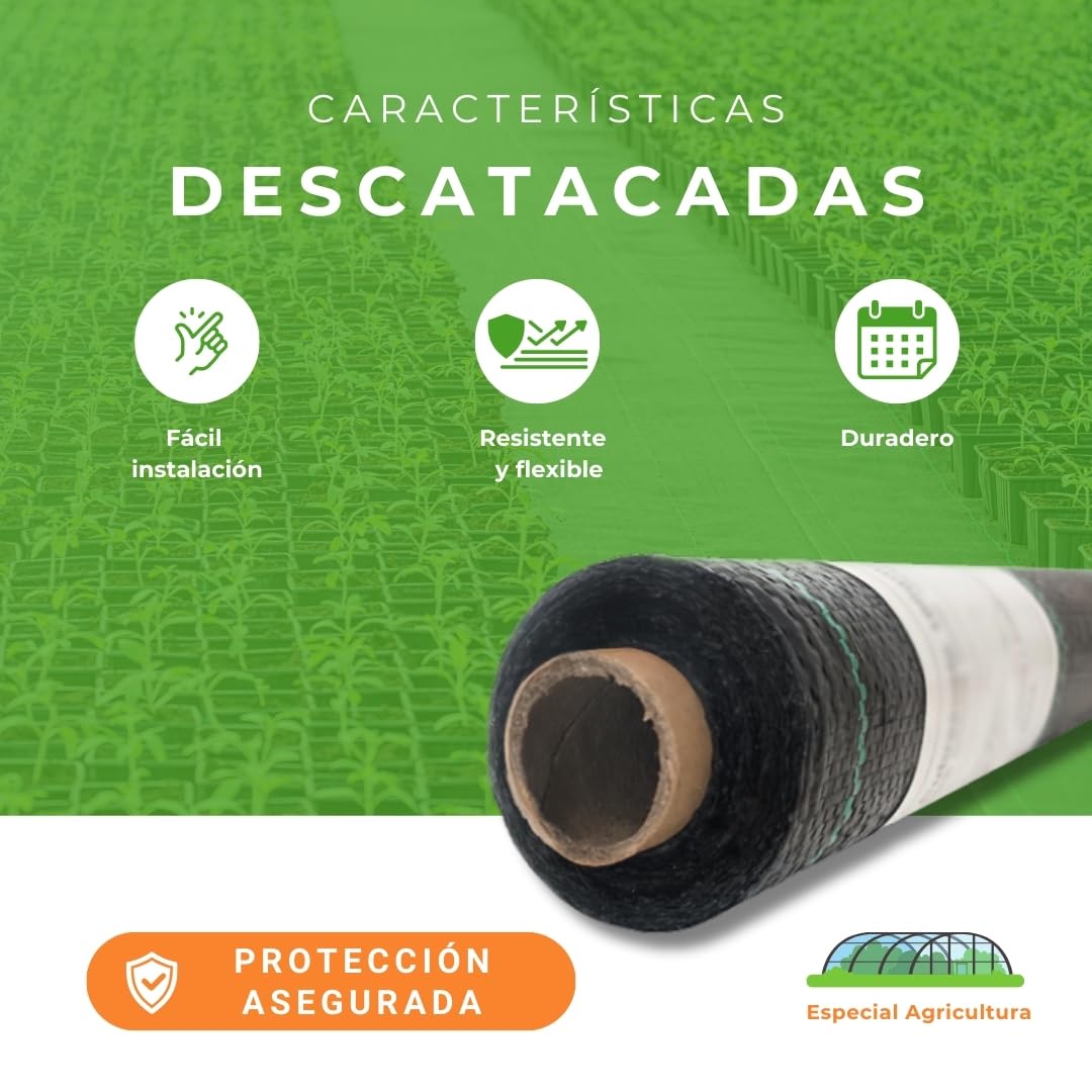 Malla Antihierbas Tela Antihierbas Geotextil para Control de Maleza Malla contra Malas Hierbas Protección césped Artificial Lona antimalezas jardín