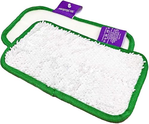 Clean Co. 8 almohadillas de repuesto para trapeador de vapor compatibles con Shark Sonic Duo XTCRU500 KD450W KD400W KD450W SP1000, ZZ500, ZZ510