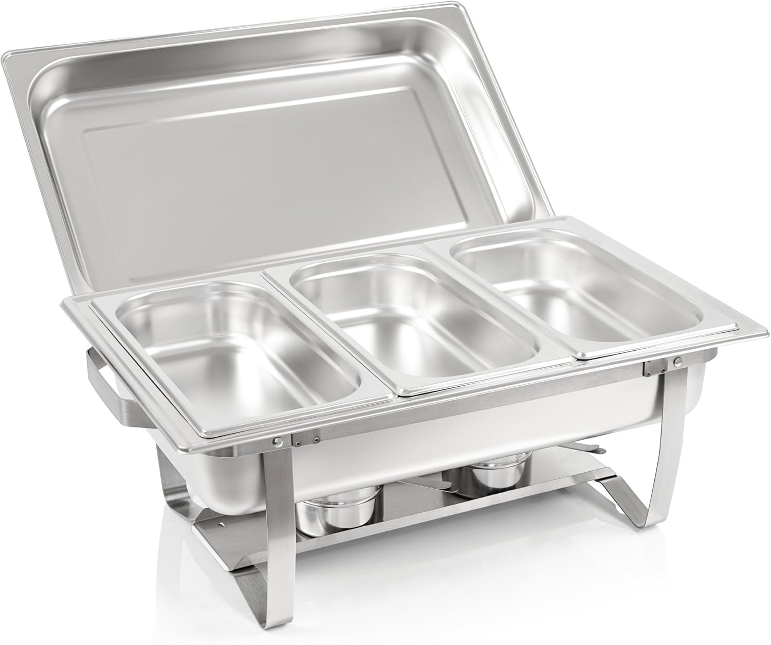 Placcato oro alcool a griglia singola per sala da pranzo,Pasti Chafing Dish | Contenitore caldo in acciaio inox | Caldaia | Caldaia per ristorazione, buffet e feste