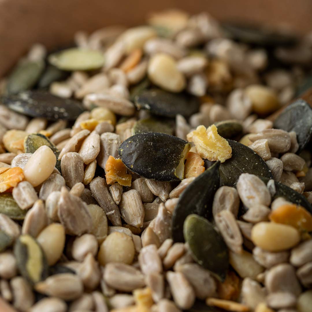 süssundclever.de® Bio Salat-Topping | mit Pinienkernen | 1,0 kg | unbehandelt | plastikfrei und ökologisch-nachhaltig abgepackt