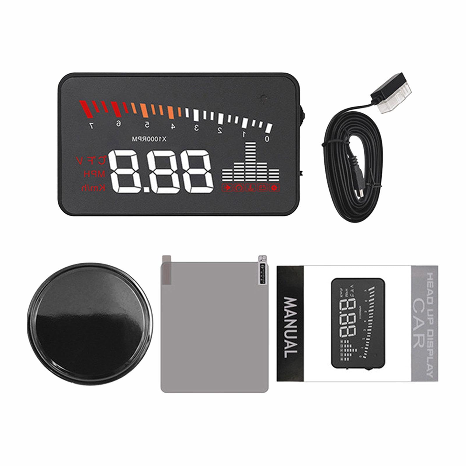 ATORSE Car Head-up Display 3.5inch Screen Cars Speedometer Windshield Projector Motors-image-28
