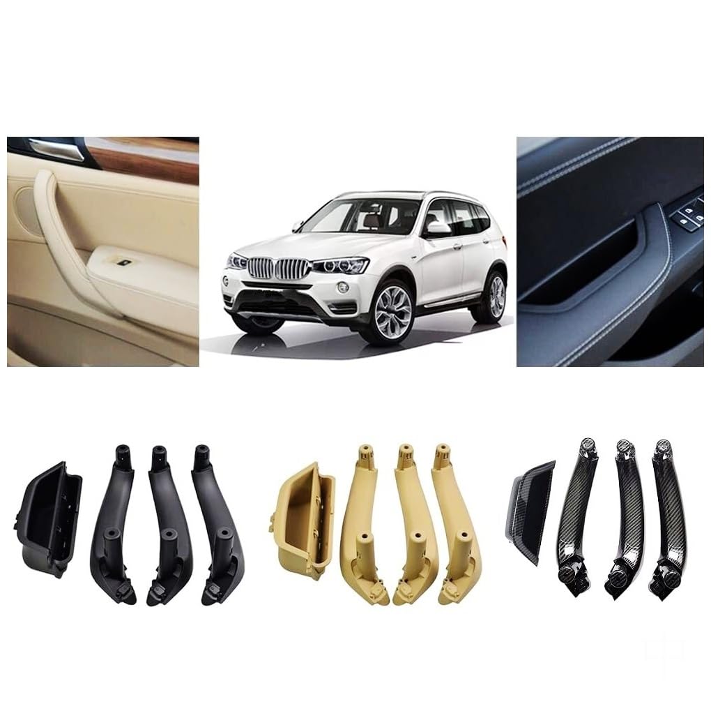 Copertura Maniglia Interna Portiera Maniglia interna porta anteriore sinistra Per BMW X3 X4 F25 F26 2010-2017 (guida a, guida a destra)