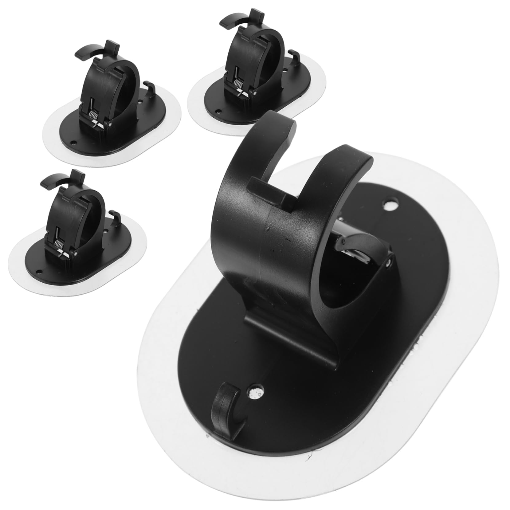 MAGICLULU 3 Ensembles Pinces pour Tringles À Rideaux Crochets Supports Universels pour Tringles À Rideaux Supports De Fixation pour Tringles À Rideaux Supports De Fixation 4 pièces * 3