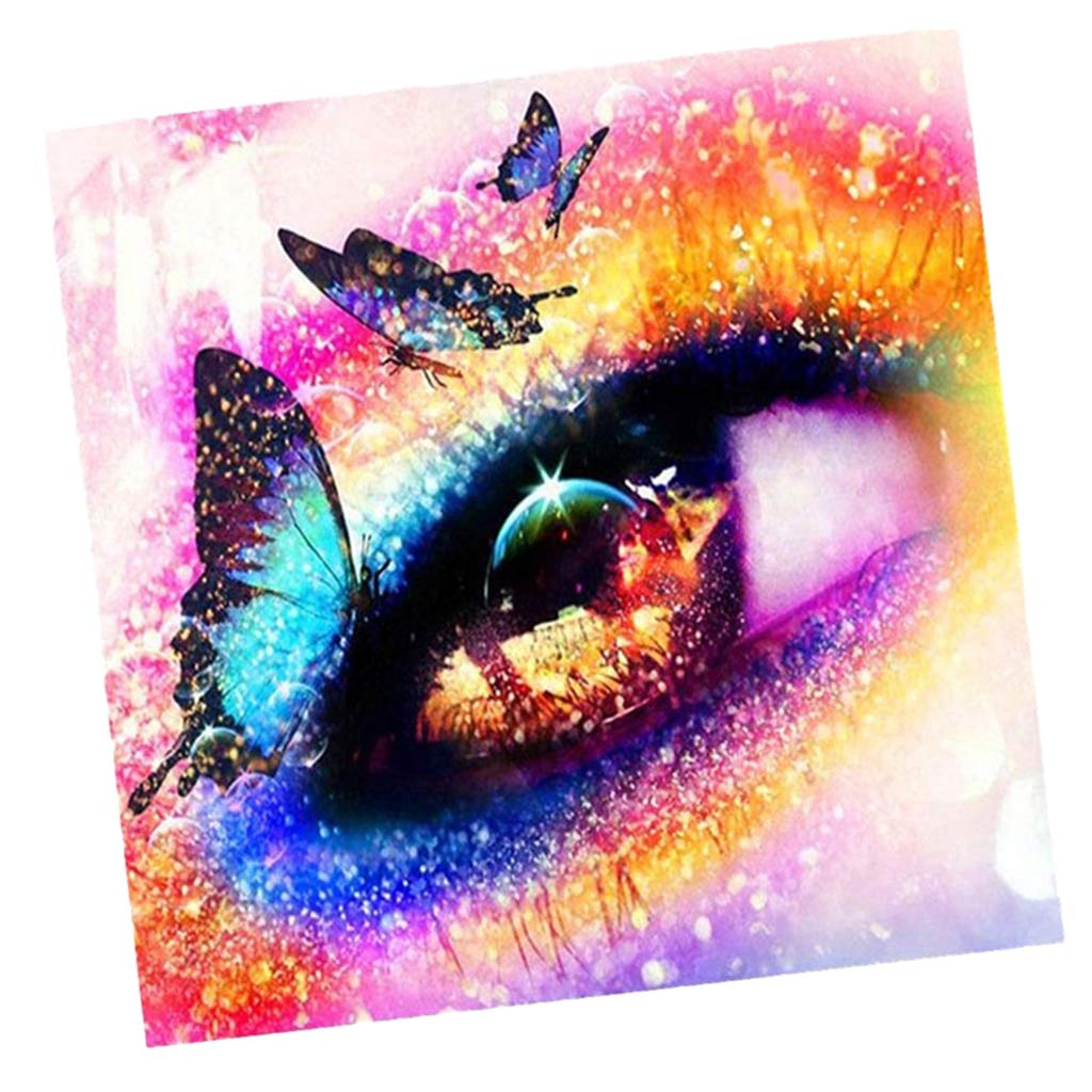 KBOLAE Rhinestone DIY Picture Embroidery Rhinestone Eye Picture Cross Stitch Kits A