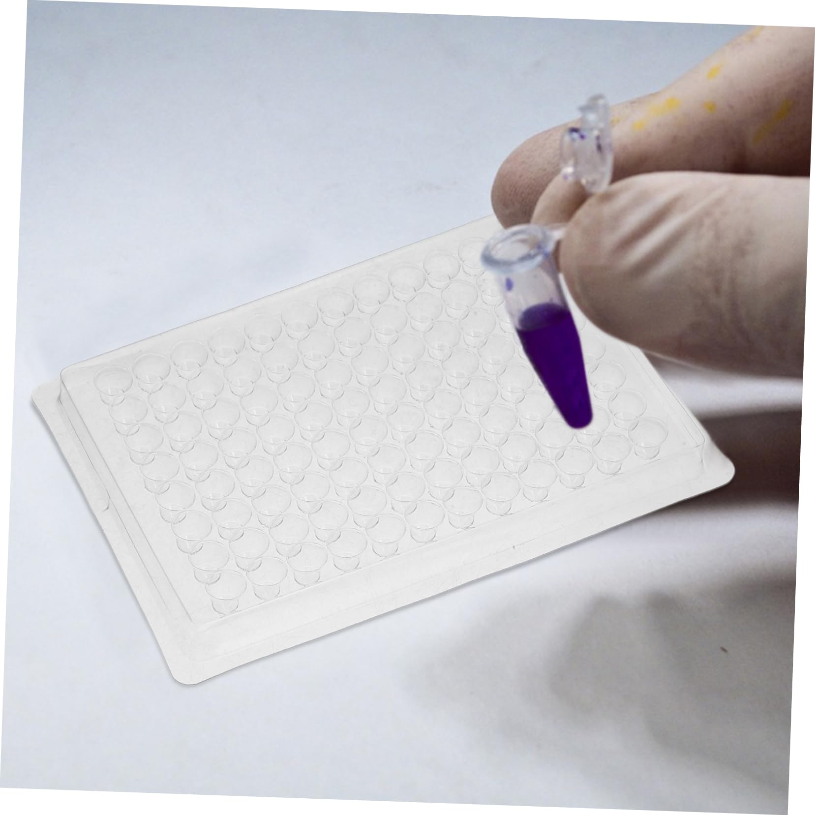 PRETYZOOM 3 Set Piastra Di Coltura Cellulare Per Laboratorio Piastra Di Coltura Cellulare Da Laboratorio Strumenti Per La Coltura Dei Tessuti Pvc Transparent 100 Pezzi*3
