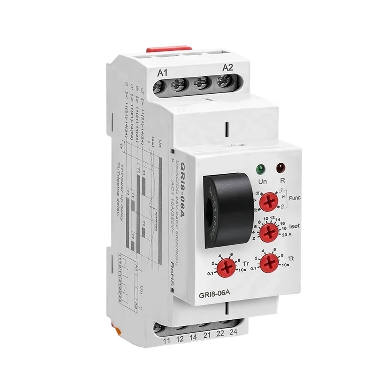 OSHZIKJII GRI8-06 Relay AC/DC24V-240V 2NO2NC(GRI8-06B ACDCCurrent)