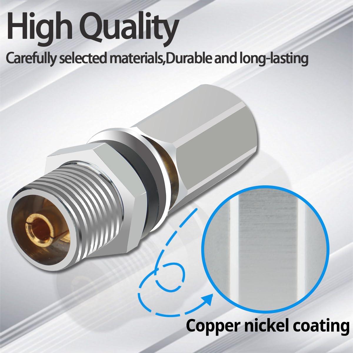 SO239 CB Radio Antenna Adapter Heavy Duty Stud Mount Adaptor with 3/8-24 Threads UHF-Female Connector for Mounting CB Antennas Ham Radio Accessories,2 Pack