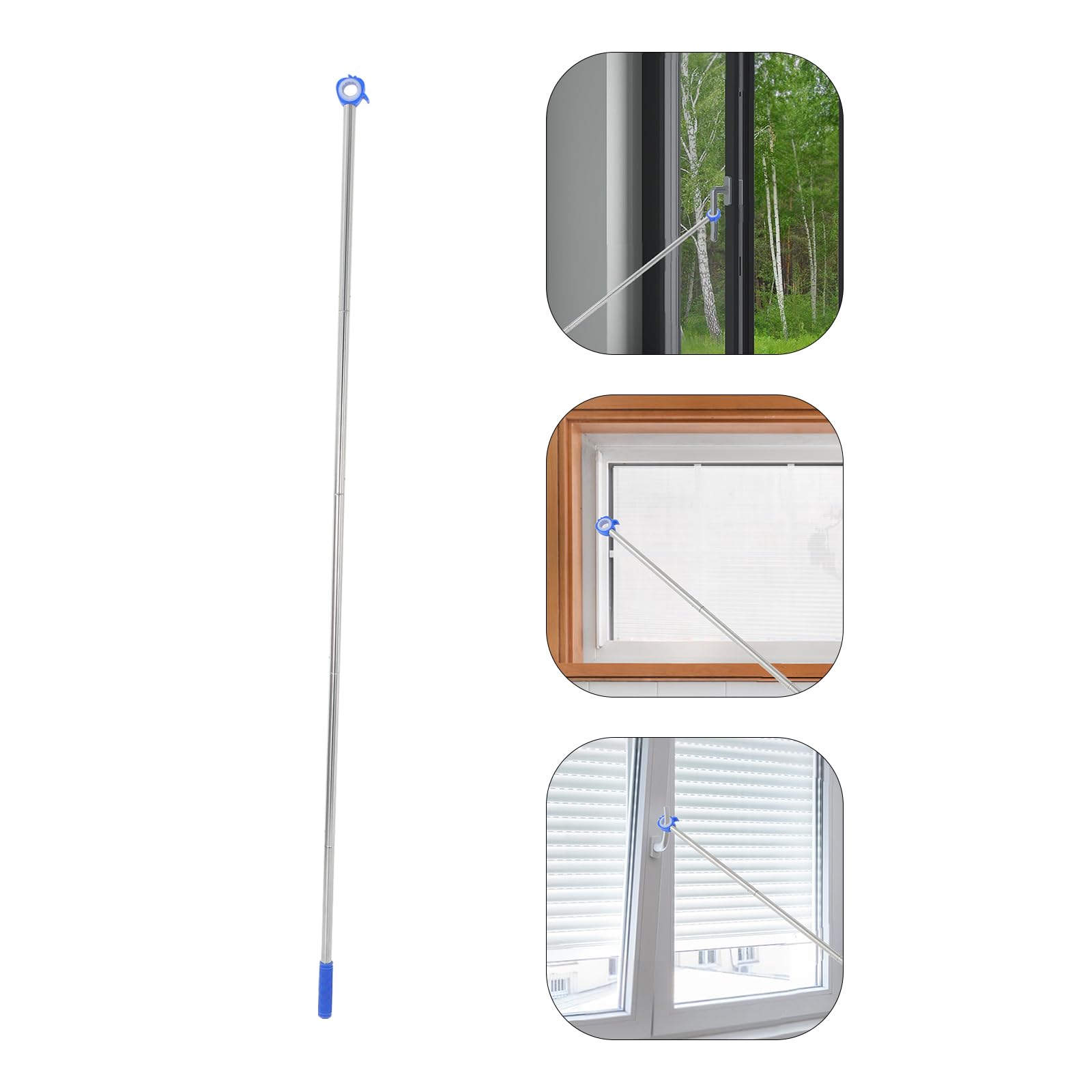 Teleskop Fensteröffnerstange für Dachfenster, Verstellbar, Blau