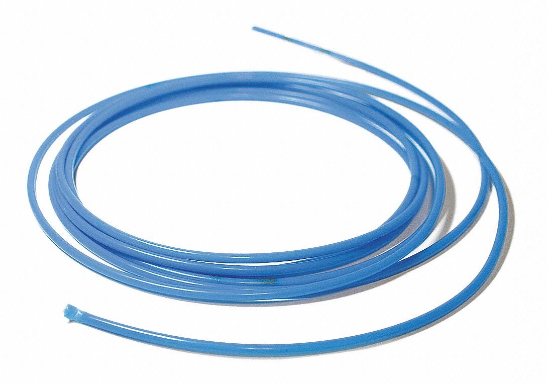 PE Tubing, Blue, 1/8 In OD x 10 Ft