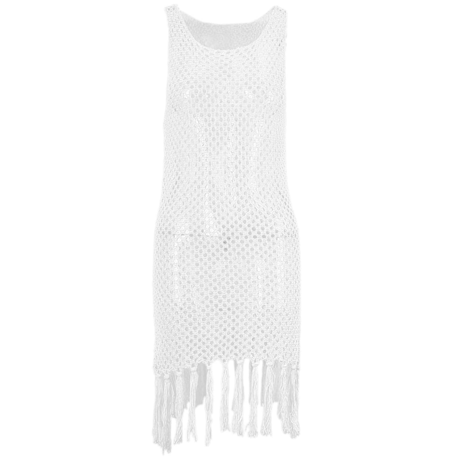 Badeanzug Sonnenschutz Überzüge, Quaste, ärmelloses Strandkleid, ausgehöhltes Strandkleid, Schal, Urlaubs Bikinis, Überzug, Netz Badeanzug, Bikinis – für Frauen, Kleid, Netz Strand, ausgehöhlt,