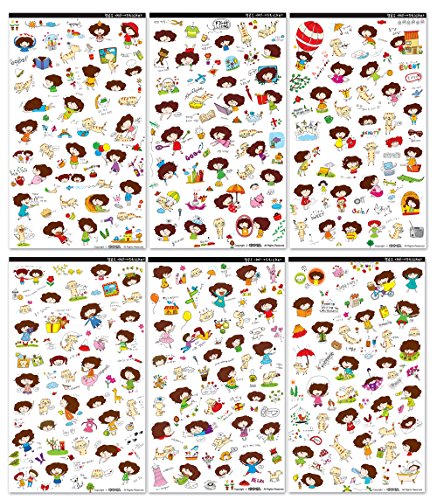 Hello Atti Sticker 6sheets Decorative Scrapbooking Craft Sticker Diary Album Sticker Adhesive