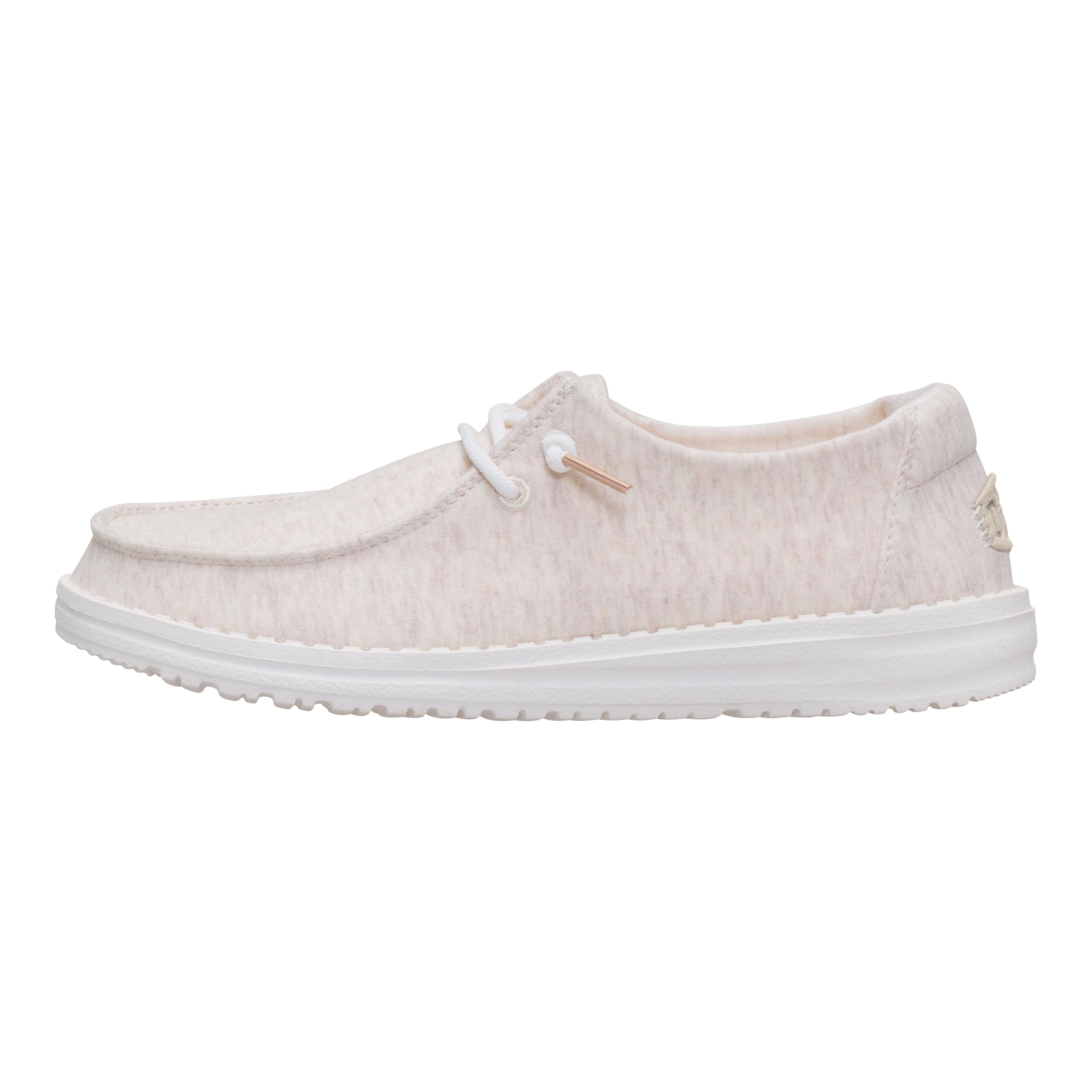 HEYDUDE HEYDUDE Wendy Stretch Jersey Oatmeal Size 7, Women's Shoes, Slip on Loafers, Comfortable & Light-Weight