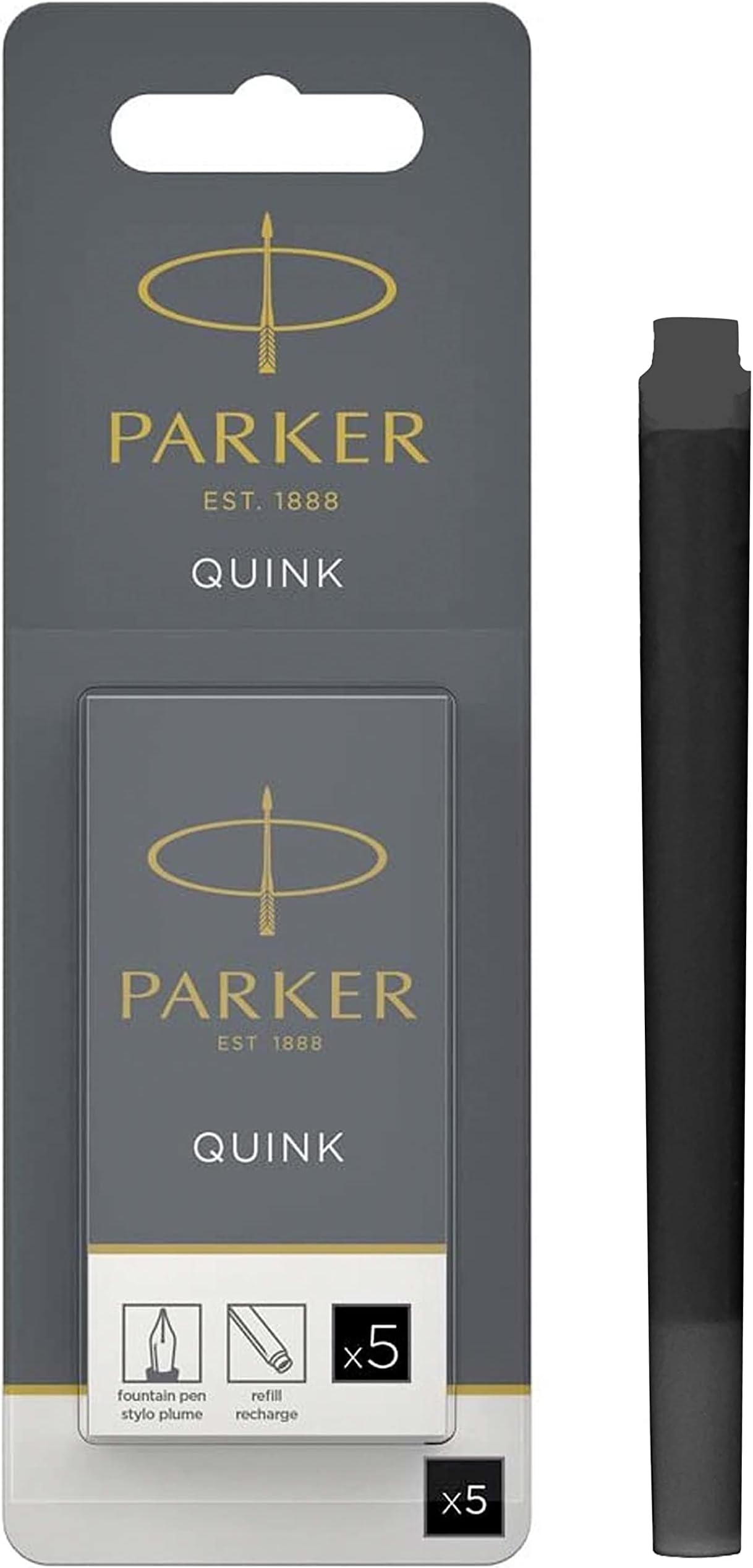 Parker QUINK Long Fountain Pen Ink Refill Cartridges