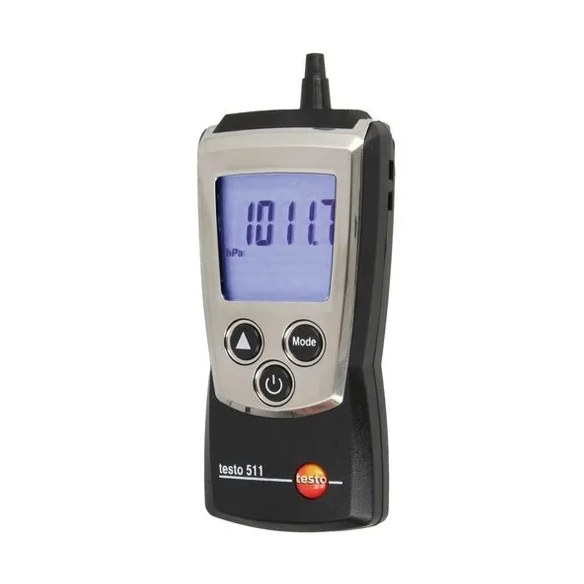 Misuratore di pressione assoluta tascabile (intervallo: da 300 a 1200 hPa) per HVAC, aeromobili, misurazione della portata in condotti, laboratori e processi di produzione, con certificato di taratura