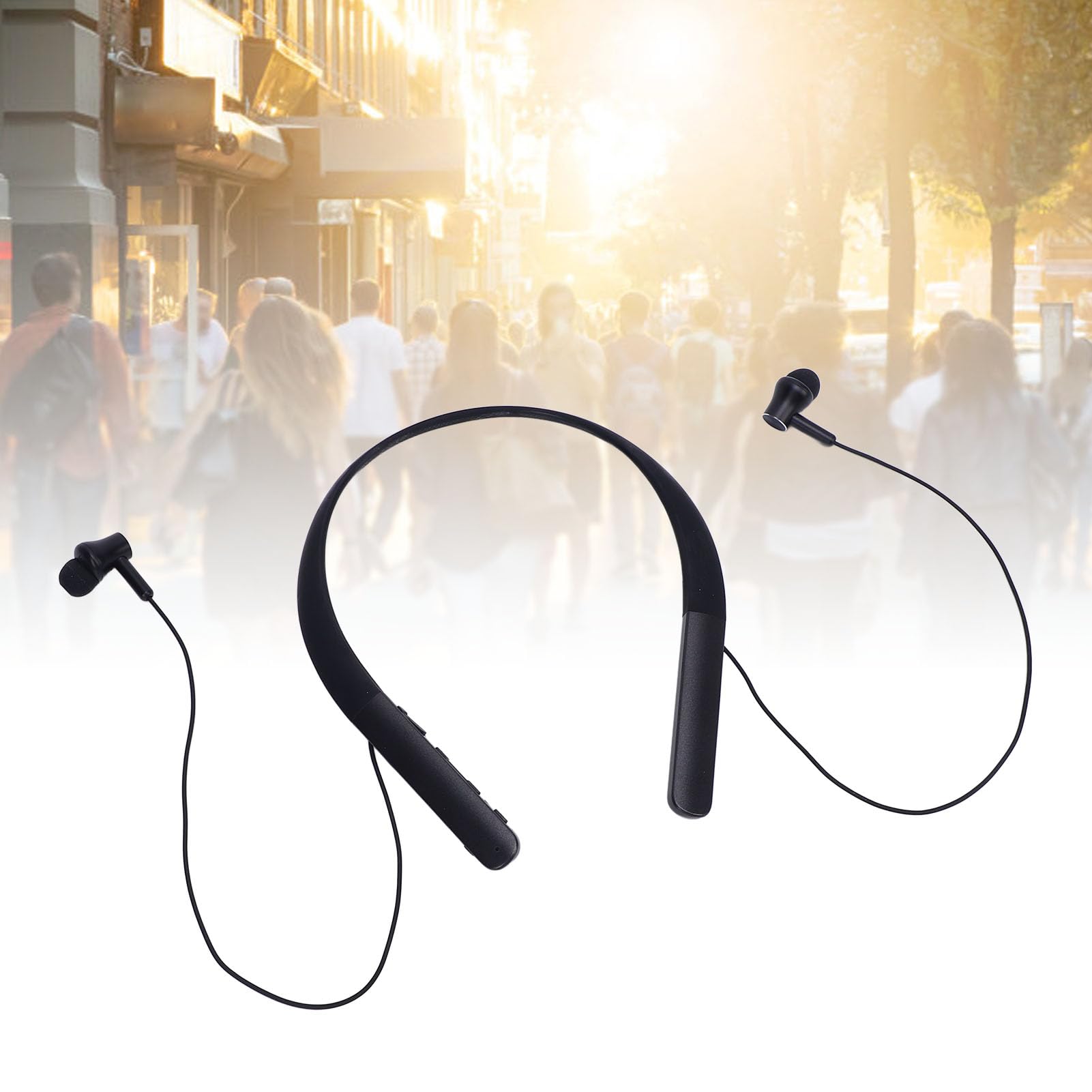Pałąk do Szyi Słuchawki Bluetooth, Słuchawki Bluetooth WL, Lekkie i Ergonomiczne Słuchawki na szyję do Domu, Podróży, na Zewnątrz, Biznes, z Różnymi Rozmiarami