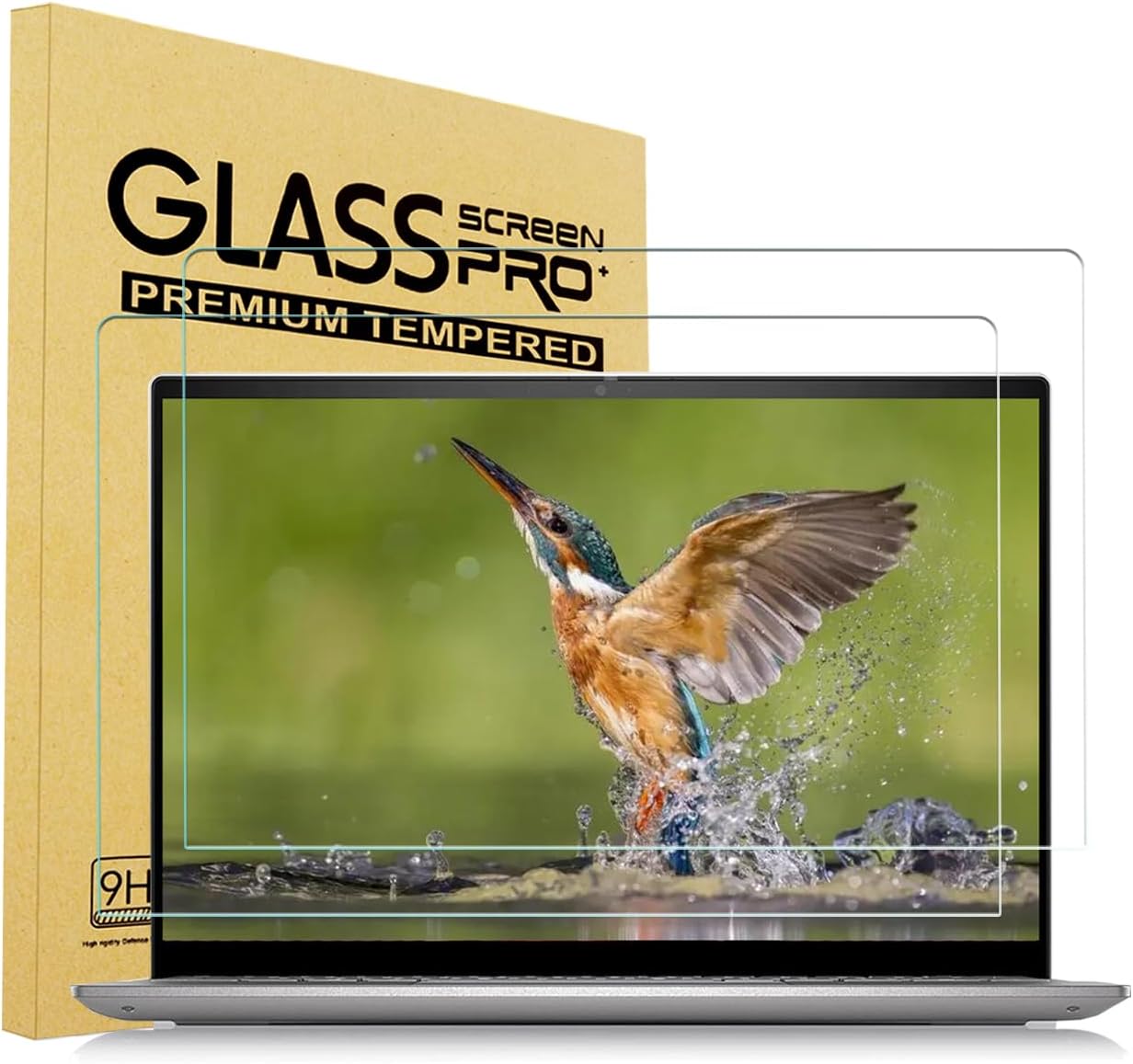 2 Pack Tempered Glass Screen Protector for Dell Latitude 7440 9420 9430 9440 14 inch,Dell Inspiron 14 / 14 Plus 7441 7440 7435 7430 7420 7425 5455 5441 5440 Laptop, 2.5D, HD Clear, 9H Hardness