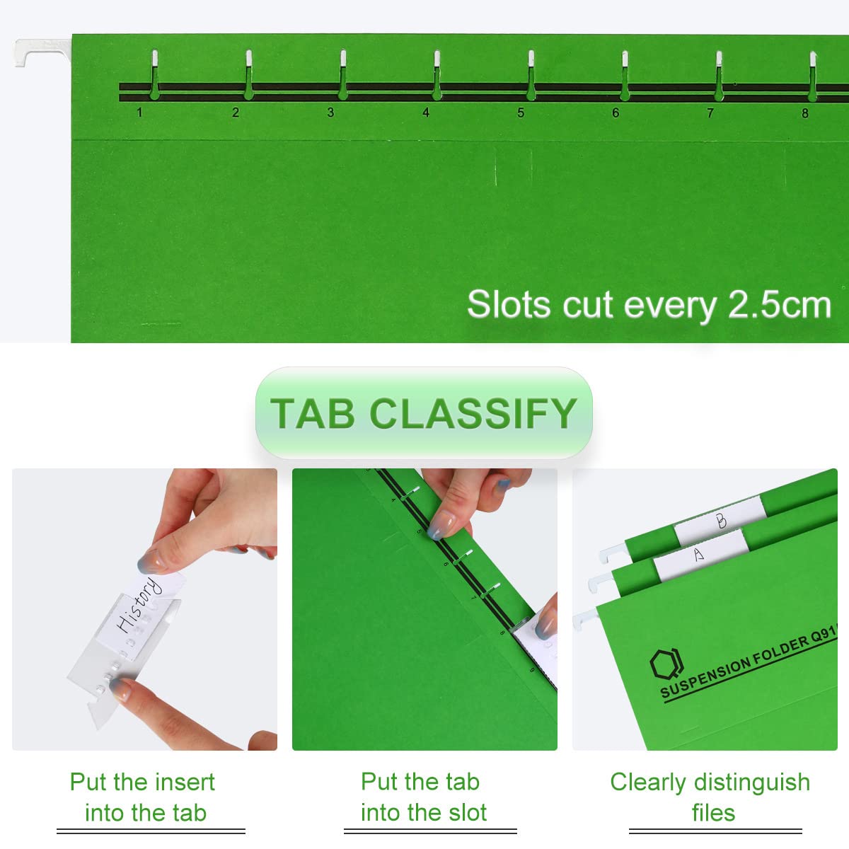 25 Cartelle Sospese Foolscap Blu Navy Con Etichette - Cartelline Per Archivio, Ufficio, Scuola - Organizzazione Documenti Professionale - Foto 5