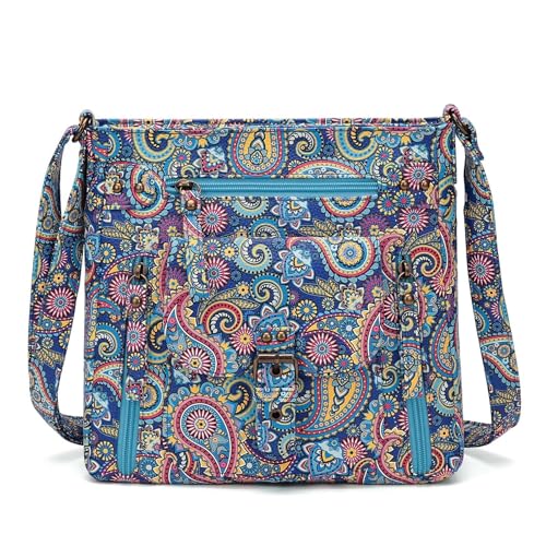 KL928 Crossbody Bags for Women, Multi Pocket Shoulder Bags, Medium PU Leather Cross Body Purses