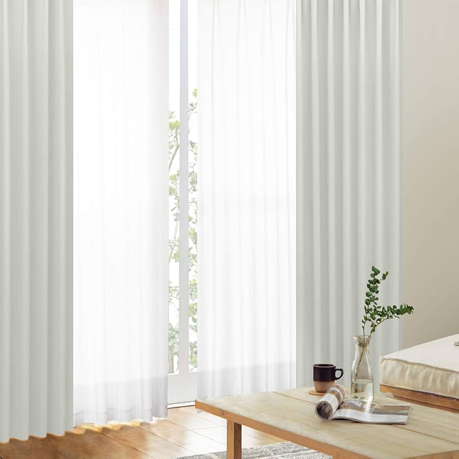 Amazon｜カーテンくれない「K-wave-D-plain」と「K-wave-L-high