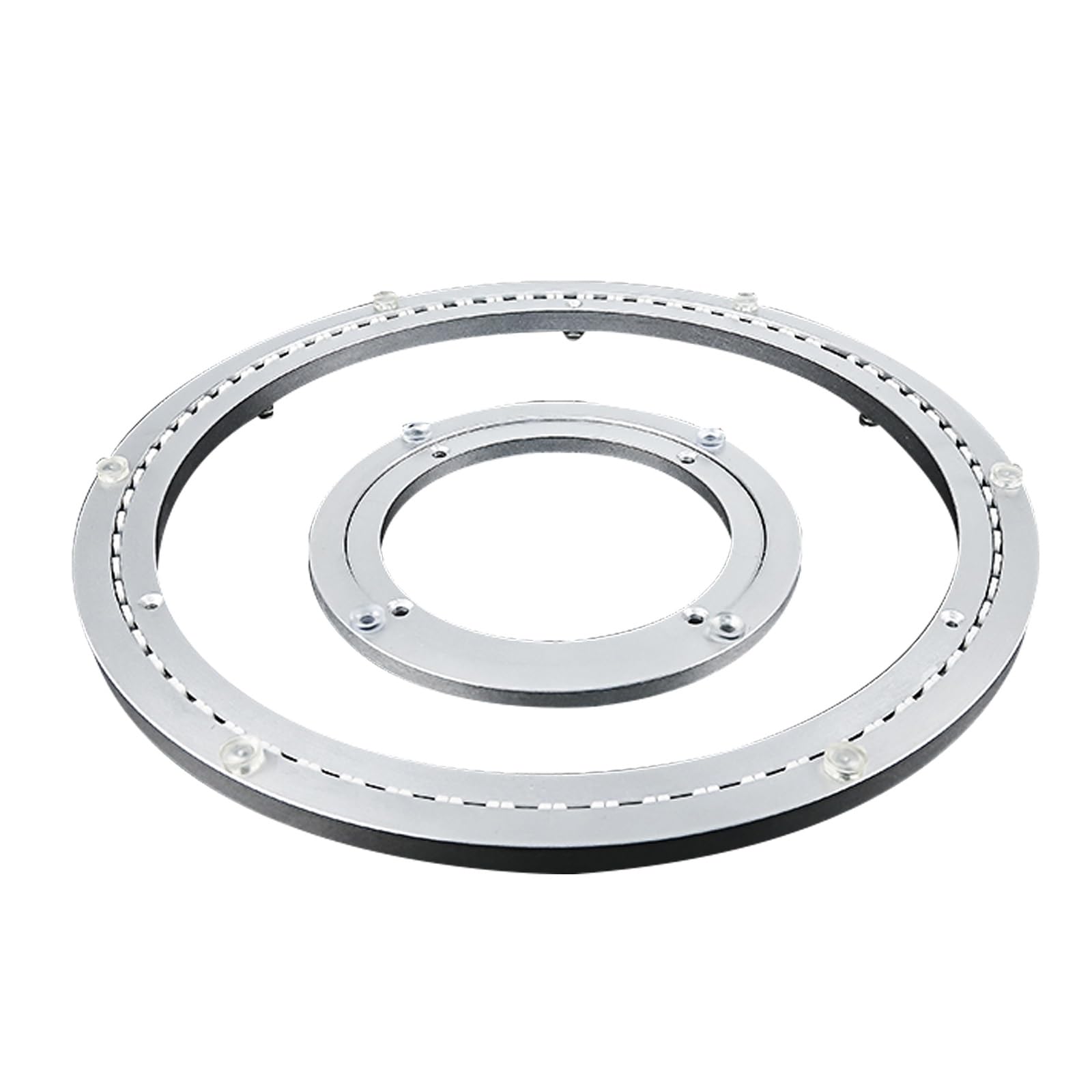 Plateau tournant à roulement à Billes pour Table à Manger Ronde, Plateau pivotant, quincaillerie pour Plateau pivotant, roulement à Billes en Alliage d'aluminium pour Plateau tournant Lazy S
