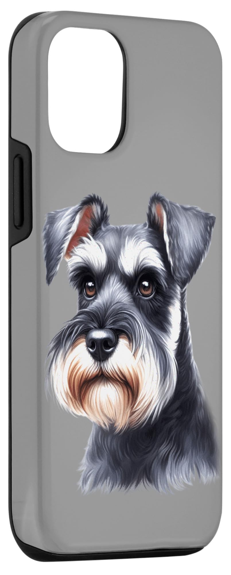 Miniature Schnauzer Case for iPhone 15, Transparent - Image 3