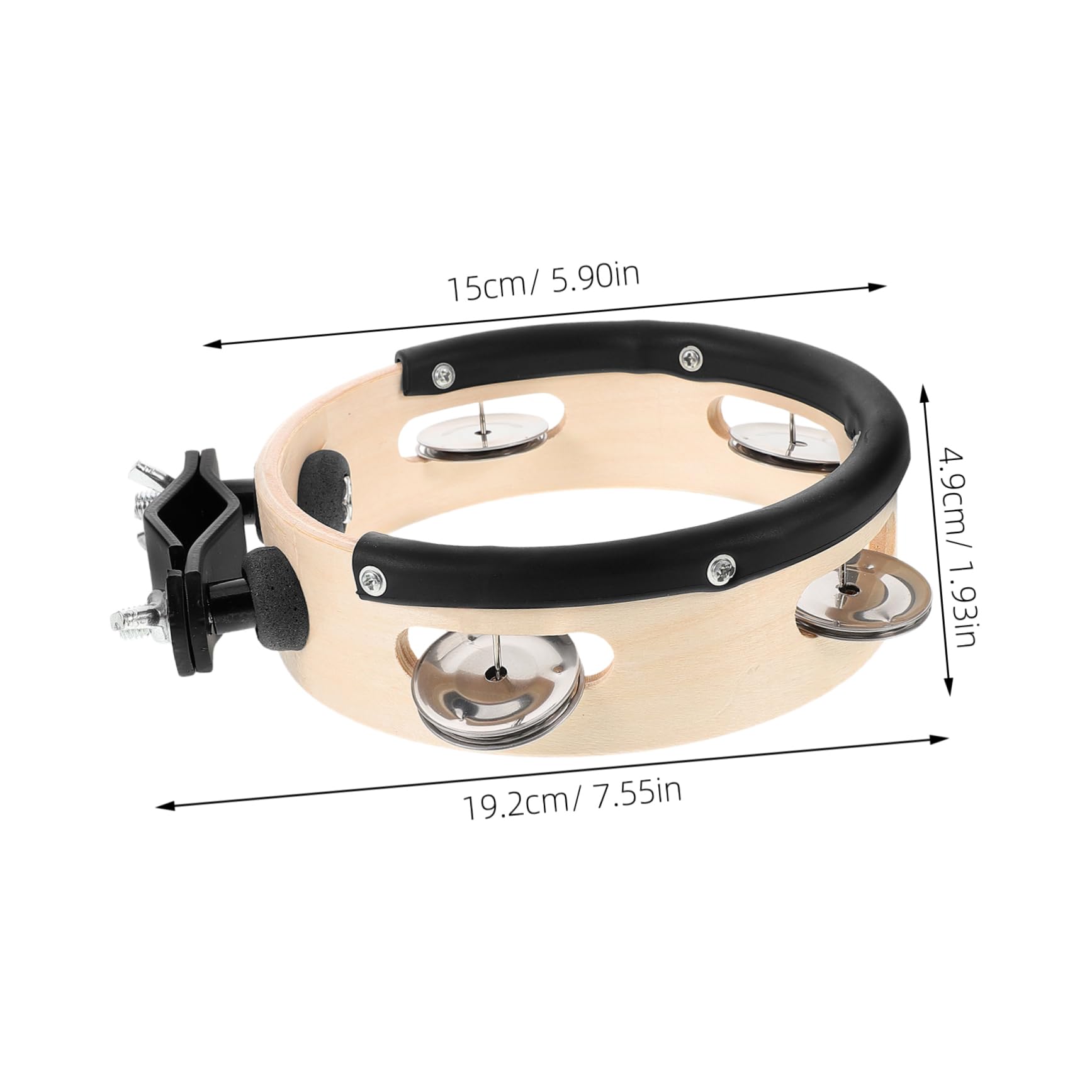GALPADA Sturdy Drum Tambourine Accessory Easy Installation Hi Hat Part for Enhanced Performance Jingle Bells Versatile Sound for Various Musical Genres