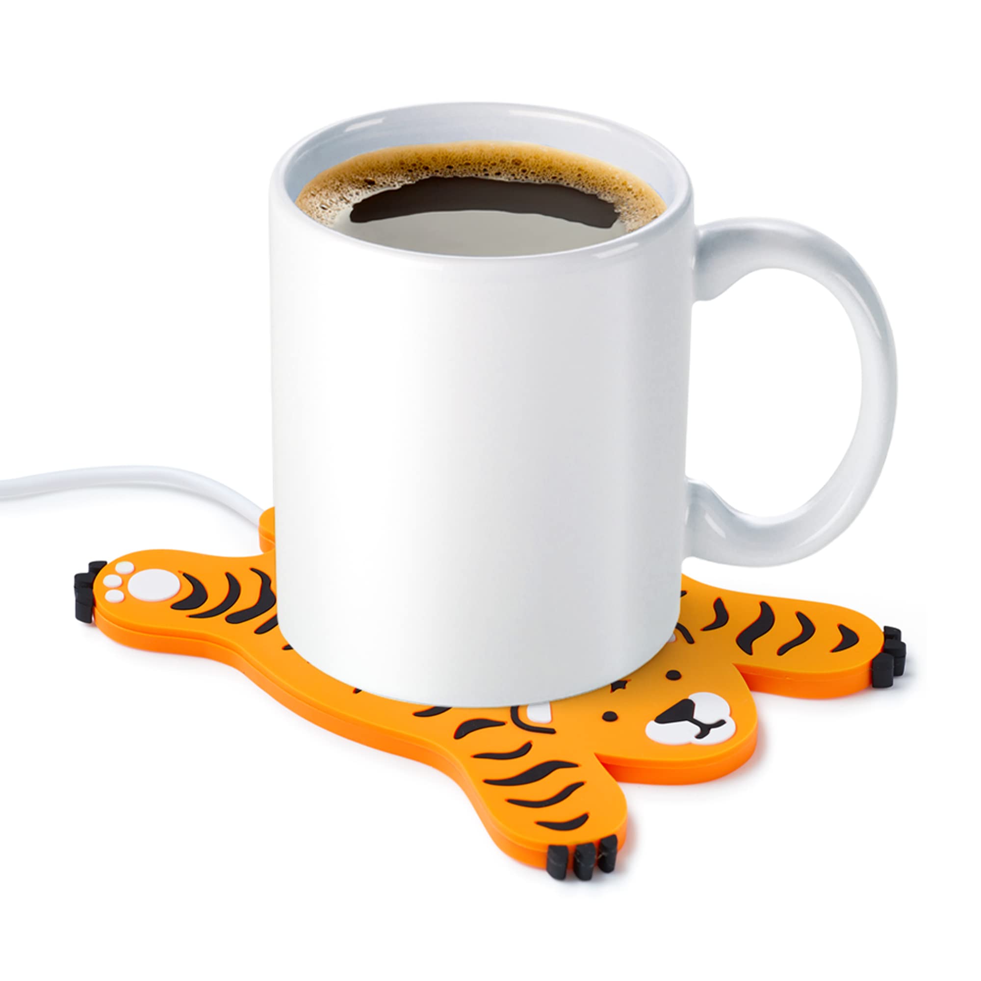 Fun Sleepy Tiger Coffee Mug Warmer