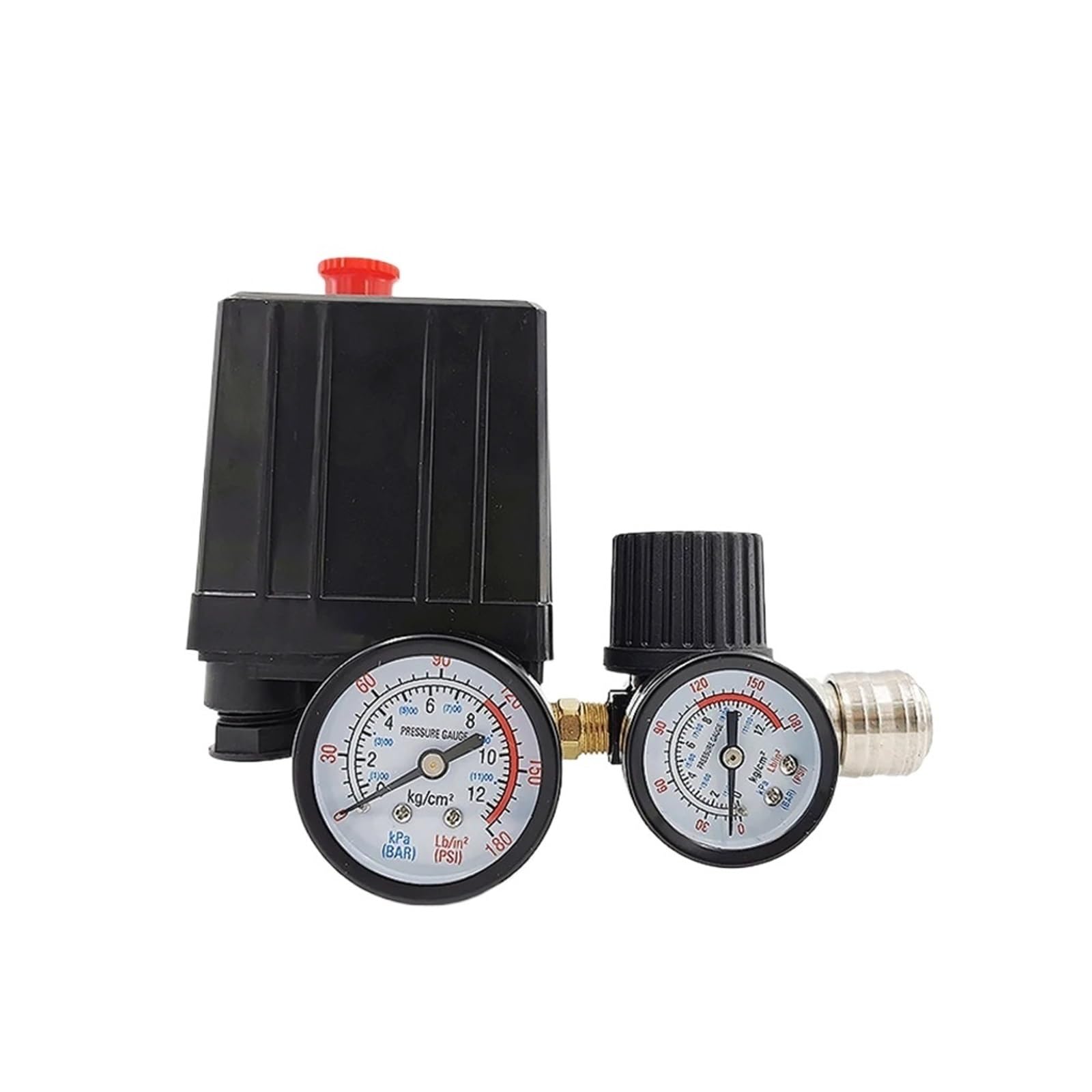 Válvula de control de presión de 220V para compresor con regulador de 240V/380V y manómetro