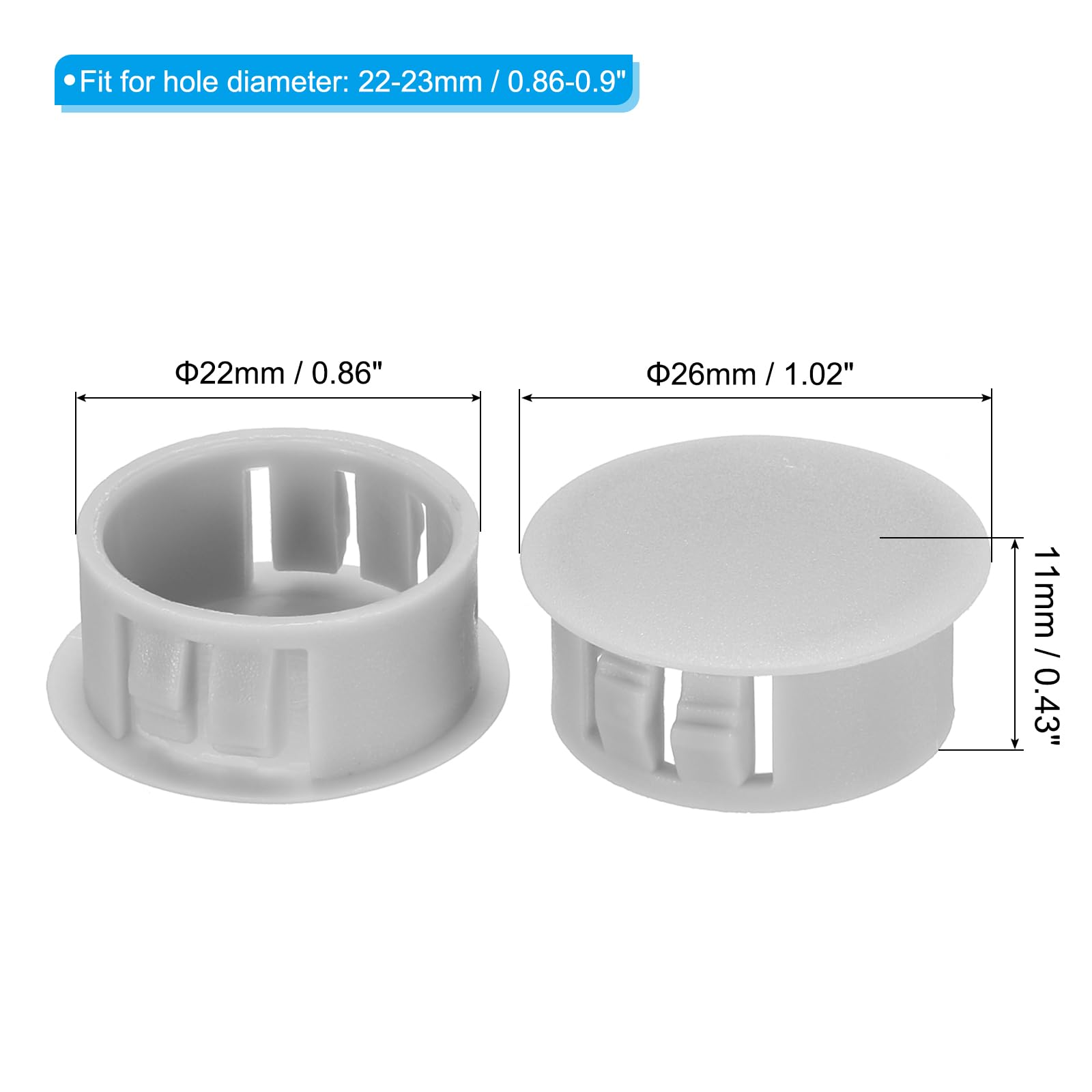 PATIKIL Hole Plugs Plastic - Image 2