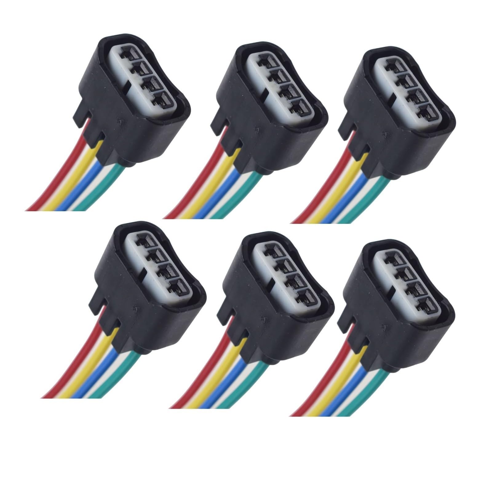 Kompatibel Mit Lexus Für HS250h Zündspulen-Kabelbaum-Stecker Kabel Wasserdichtes Buchsen-Anschlusskabel Reparaturset 90980-11885 Auto Zündspulenstecker(6 Pieces)