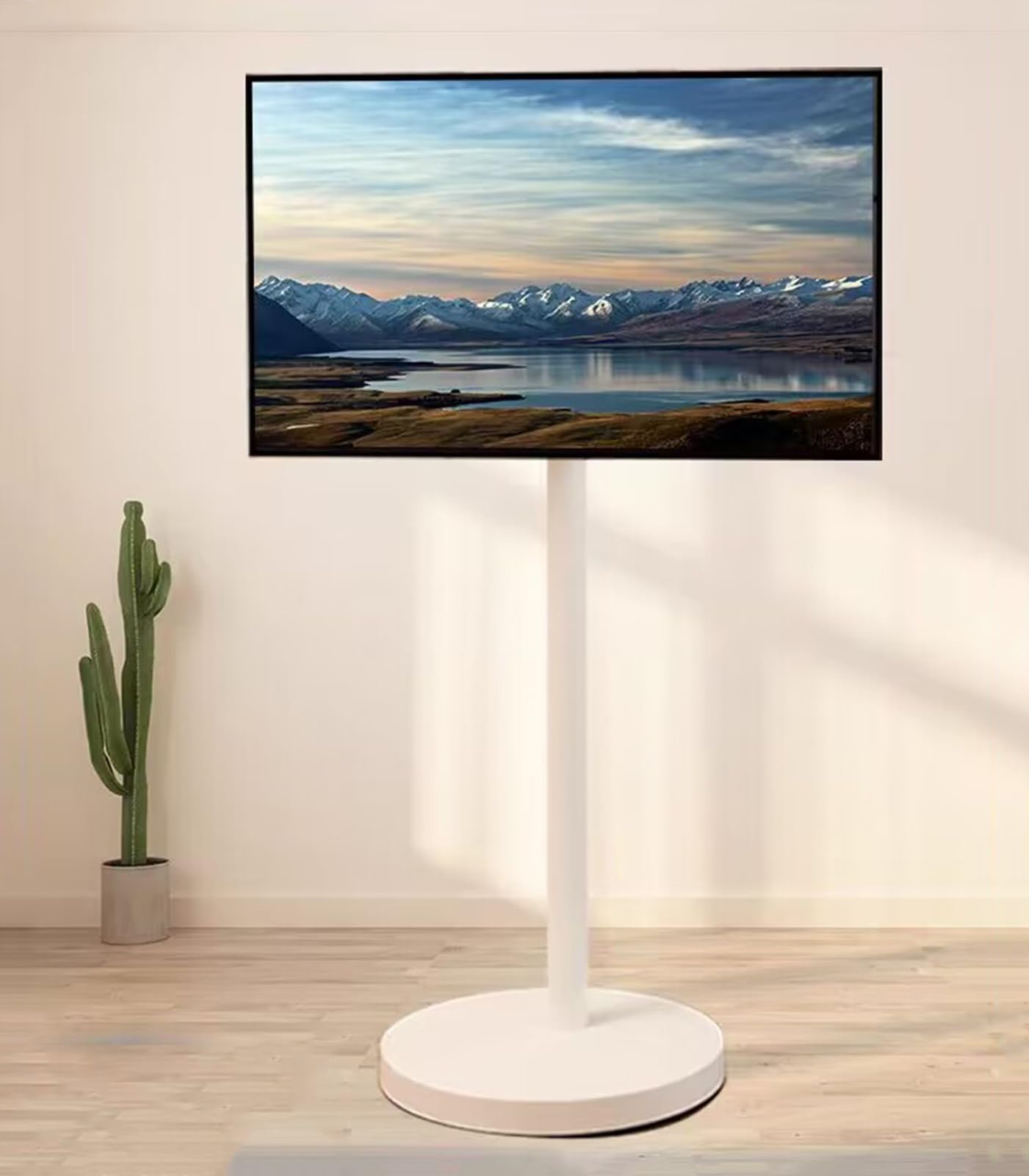Mobilny Wózek Pod Telewizor Na Kółkach – Mobilny Stojak – Uniwersalny Stojak Pod Telewizor, Mobilny Wózek Pod Telewizor Do Ekranów O Przekątnej 24–46 Cali, Przełączanie E