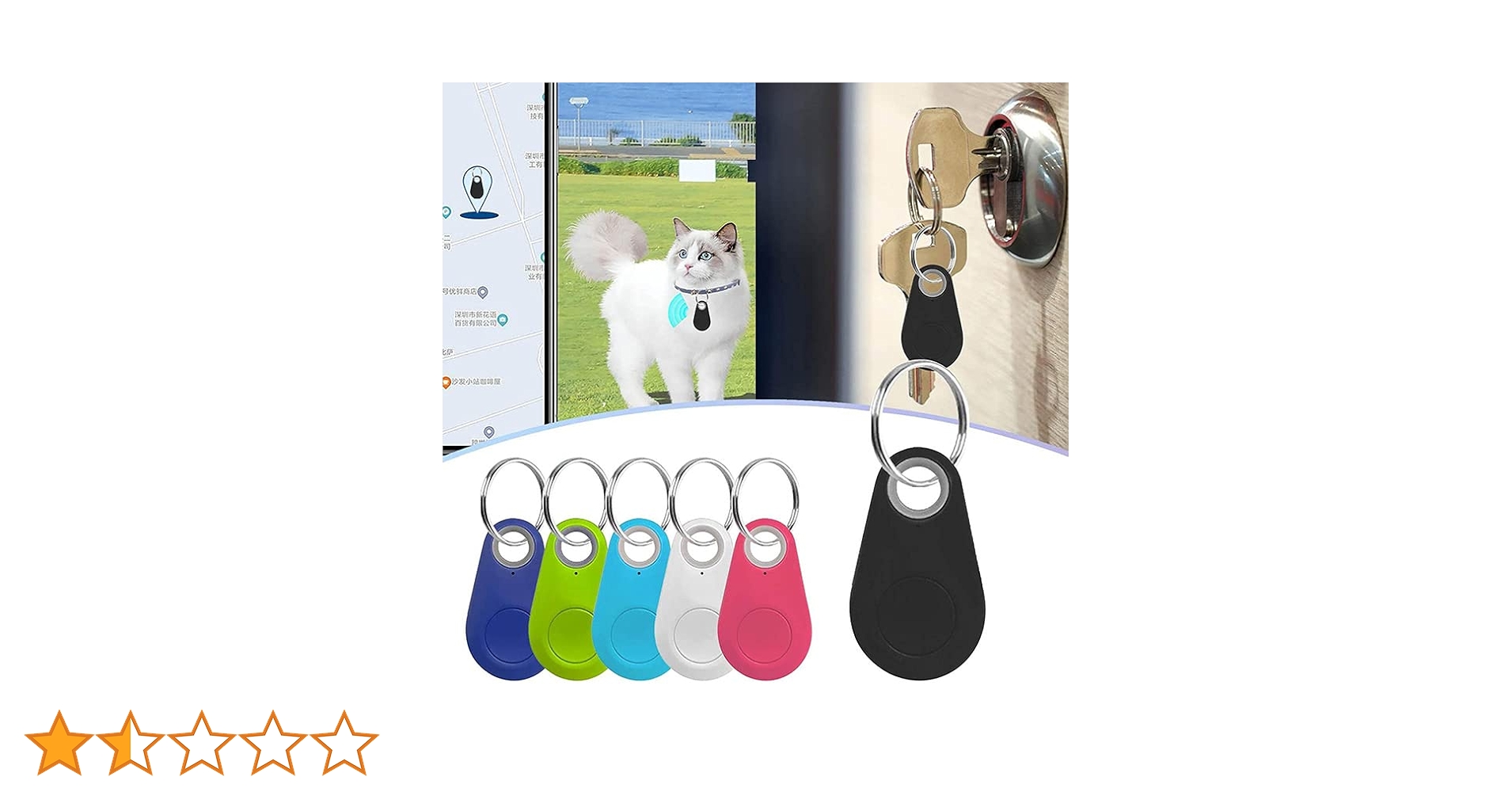 【追跡あり/匿名配送】【CF】New Horizon Amazon.co.jp: 紛失防止タグ 追跡タグ GPS スマートトラッカー