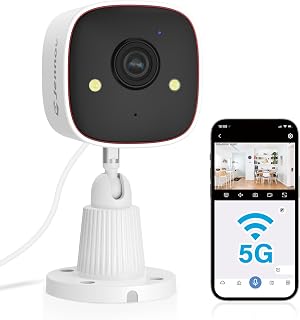 Jennov Outdoor/Indoor Security Cameras 5Ghz/2.4Ghz, 2K HD WiFi/Color Night Vision/Motion Detection /2-Way Audio/IP66 Waterproof Pet Dog Cat Baby Monitor Camera for Home Security