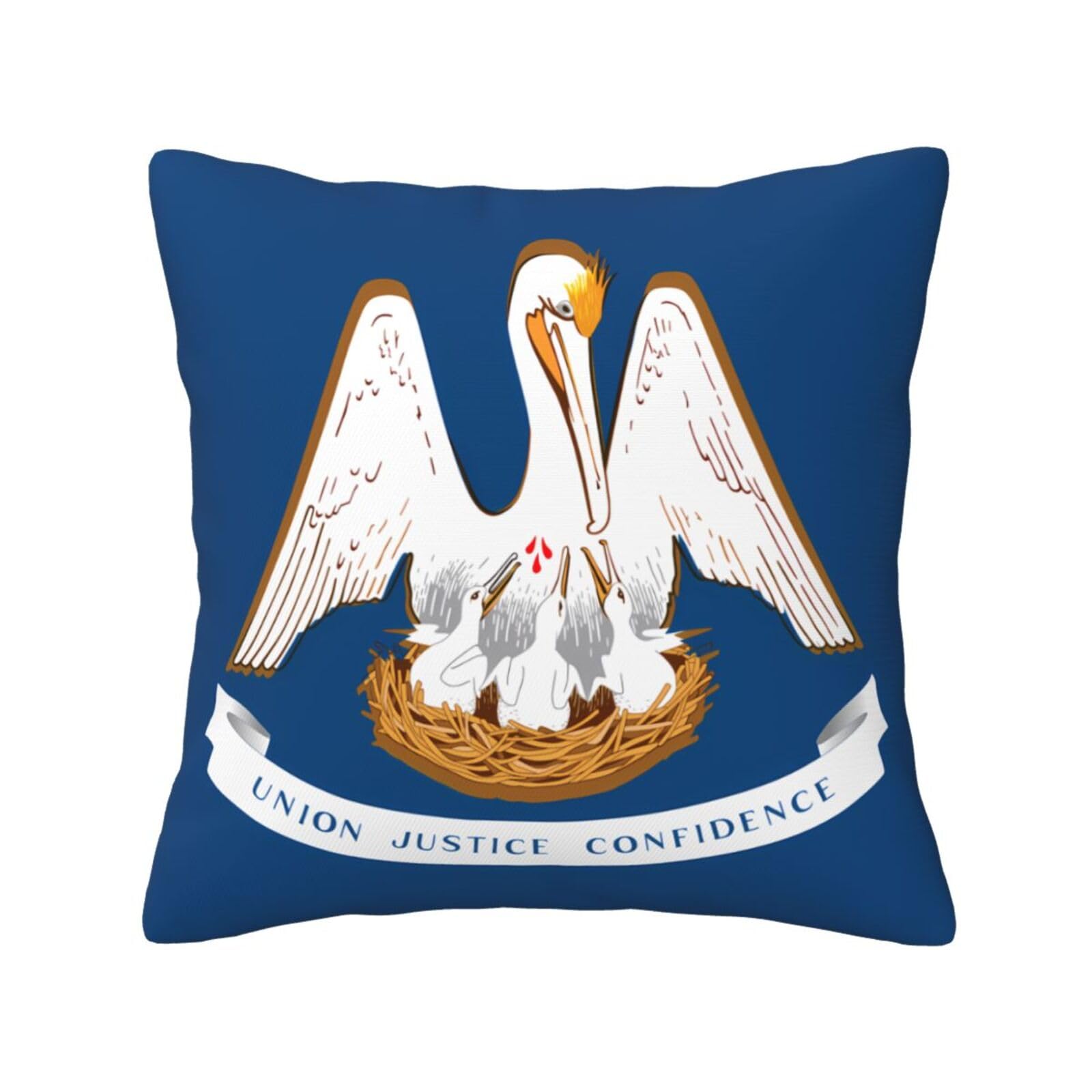 SXZVVBN Louisiana State FlagDecorative Square Sofa Cushion Covers
