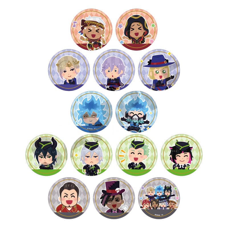 【未開封】ツイステ 缶バッジ vol.1 BOX LINEスタンプ アート ディズニー ツイステッドワンダーランド』 缶バッジコレクション
