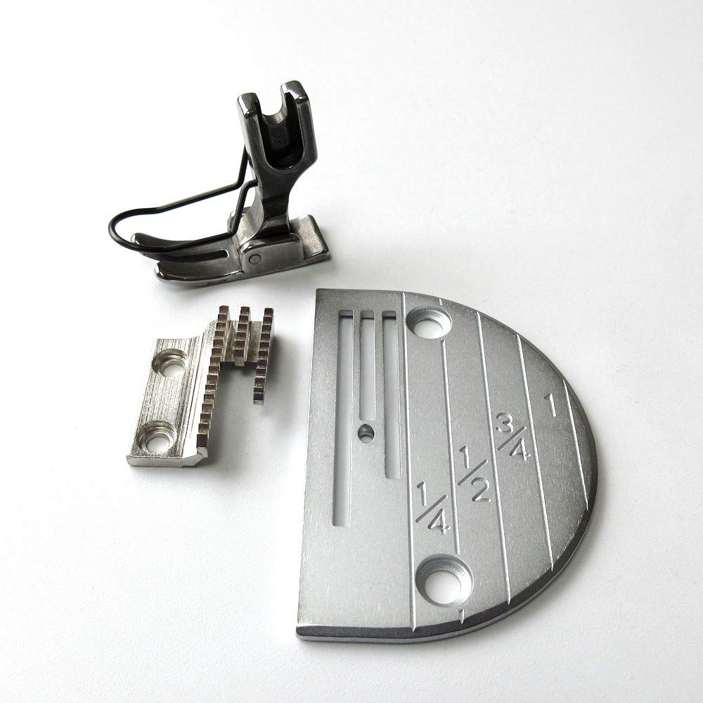 Evernice Standard Needle Plate + Feeder + Press Foot For Juki Ddl 5550 8500 8300 8700 5530