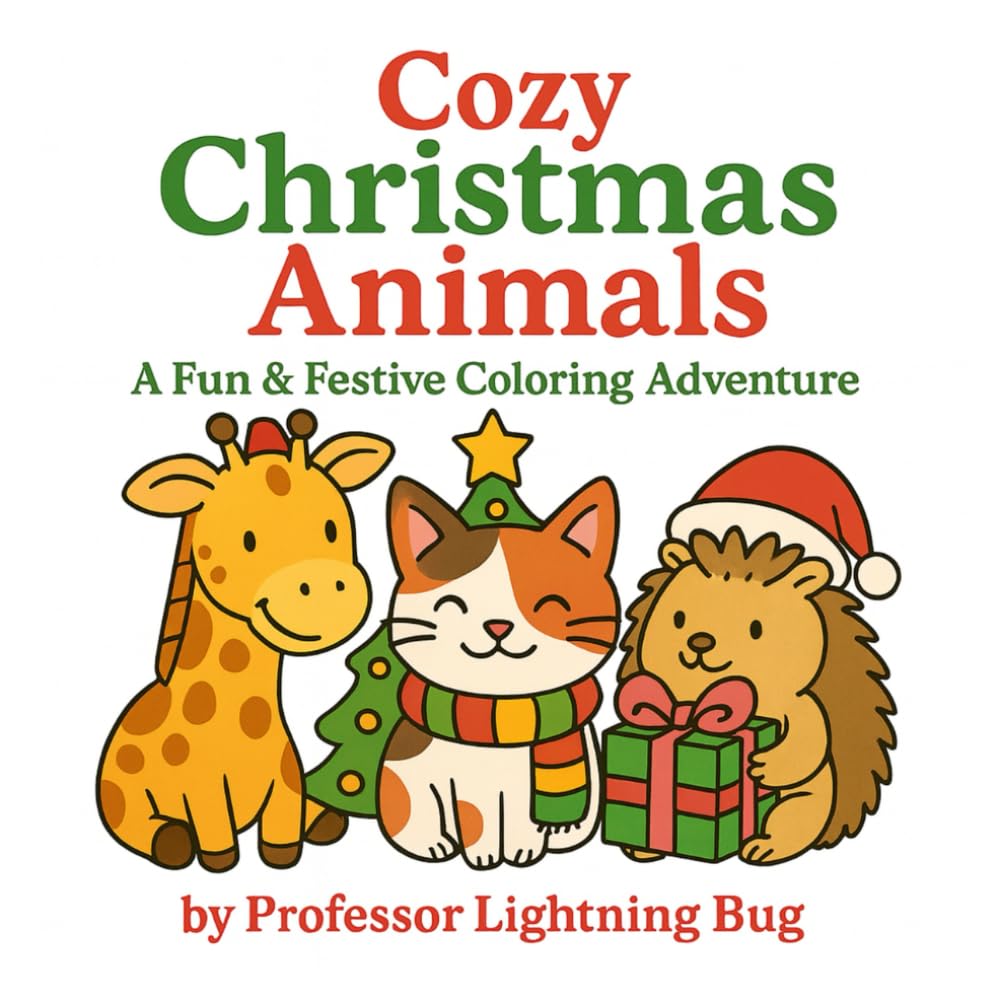 Cozy Christmas Animals: A Fun & Festive Coloring Adventure