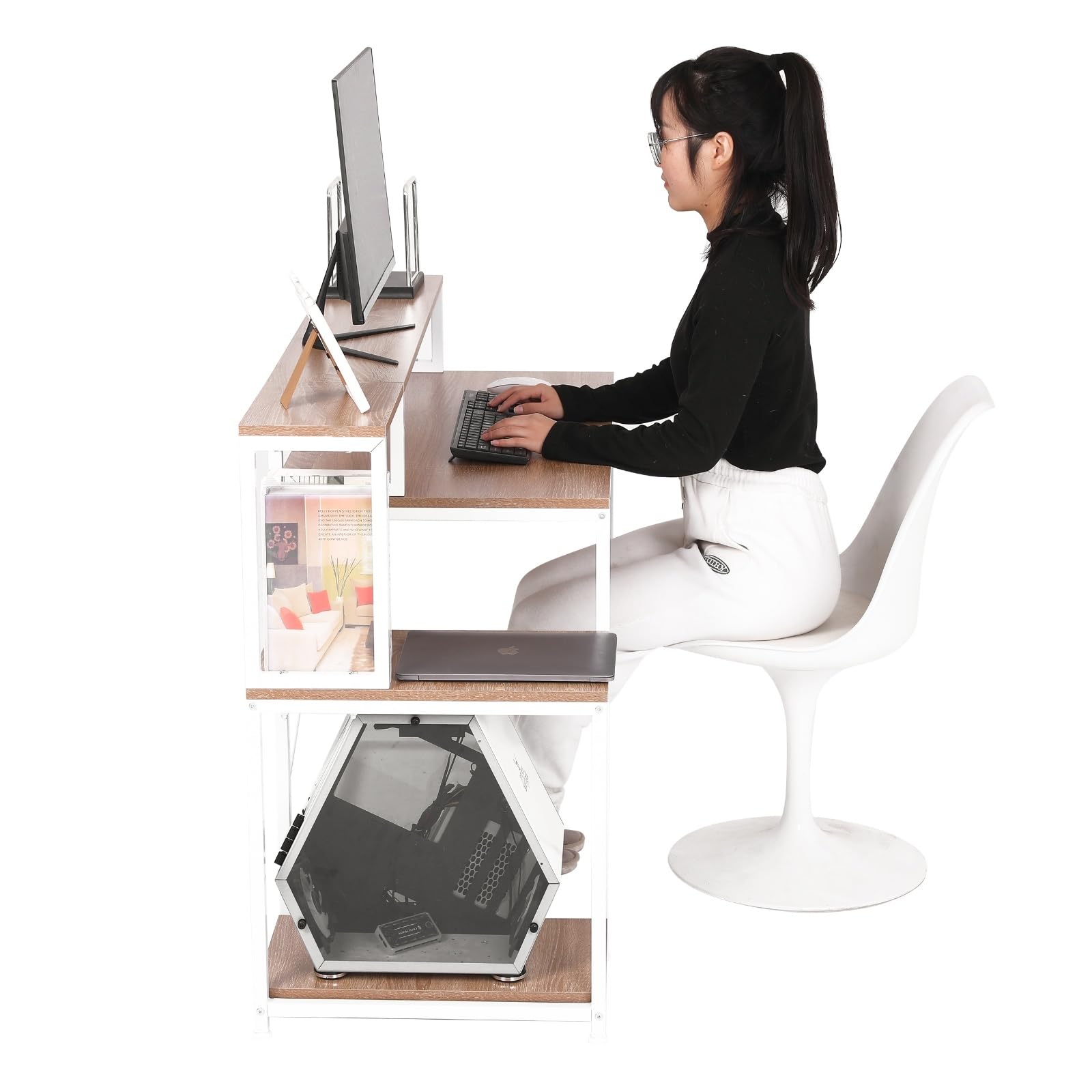 ナチュラルパソコンデスク Amazon.co.jp: Dawnerix 【セット】ナチュラルPCデスク+オフィス