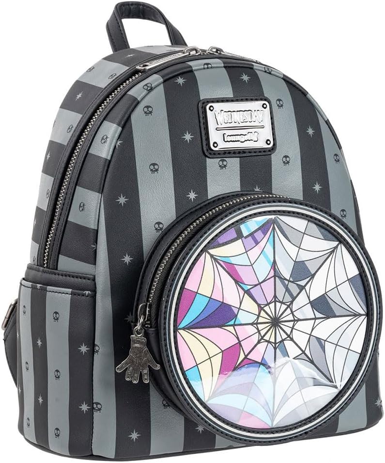 Loungefly Wednesday Nevermore Mini-Backpack, Black - Image 3