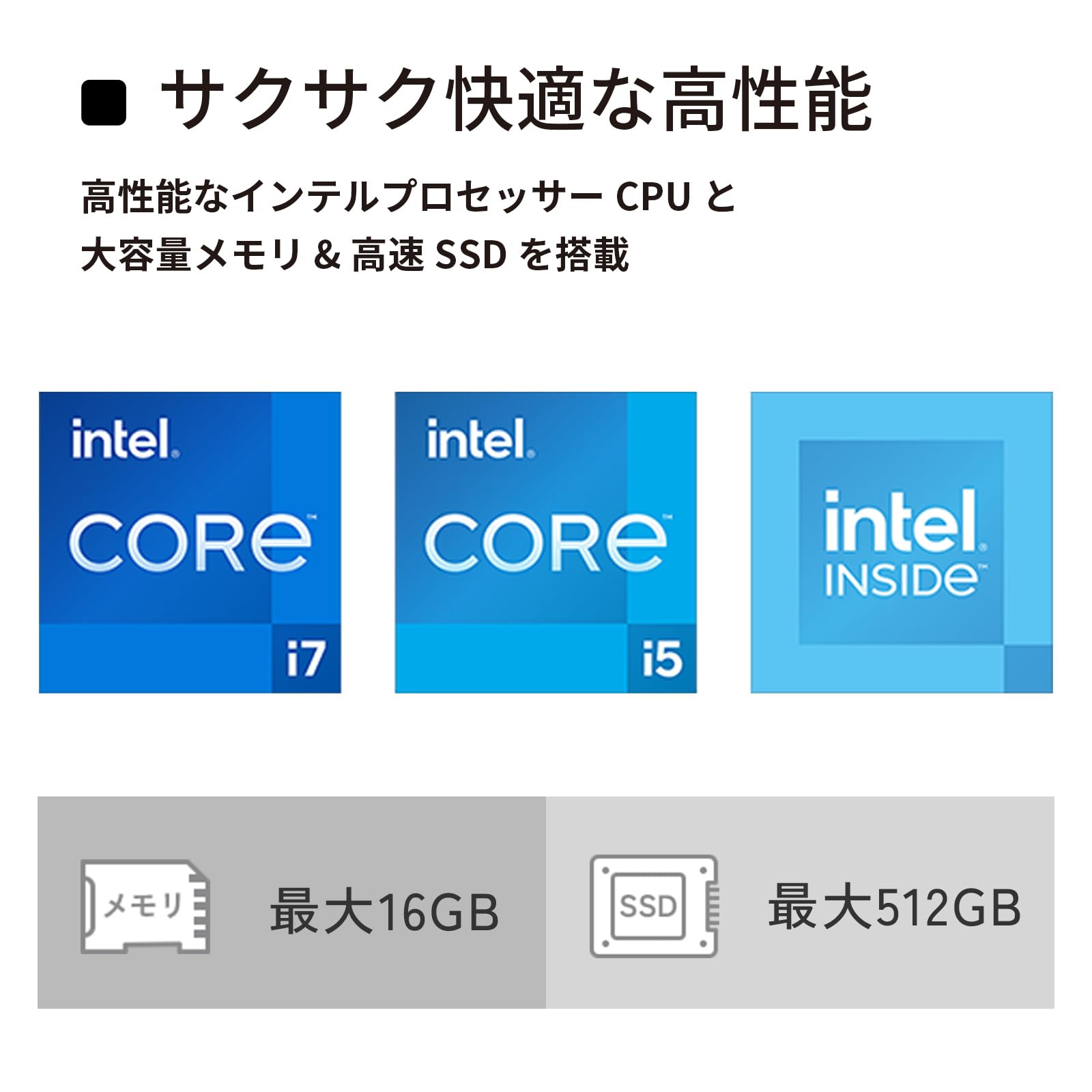 FMV ノートパソコン Note E WE1-K3 (MS 365 Personal/Copilotキー搭載/Win 11/15.6型/Core i5/16GB/SSD 512GB) FMVWK3E155_AZ - 3
