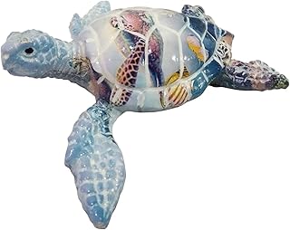 Beachcombers B22750 Small Resin Turtle Oceans Figurine, 3.94-inch Length